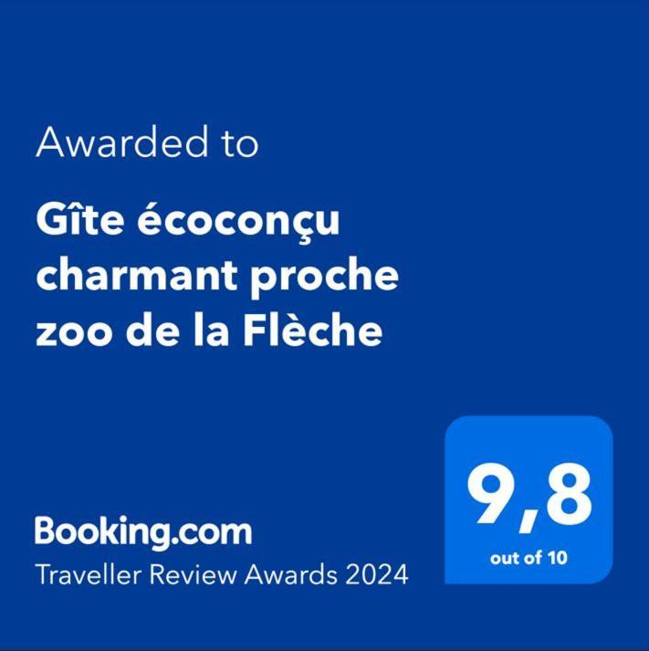 Gîte écoconçu charmant proche zoo de la Flèche Clermont-Creans Esterno foto